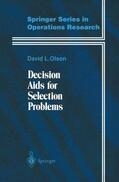 Olson |  Decision Aids for Selection Problems | Buch |  Sack Fachmedien