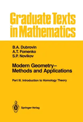 Dubrovin / Novikov / Fomenko |  Modern Geometry-Methods and Applications | Buch |  Sack Fachmedien