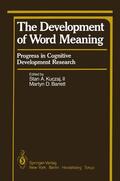 Barrett / Kuczaj |  The Development of Word Meaning | Buch |  Sack Fachmedien
