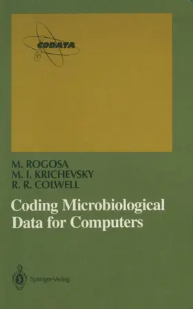 Rogosa / Krichevsky / Colwell |  Coding Microbiological Data for Computers | Buch |  Sack Fachmedien