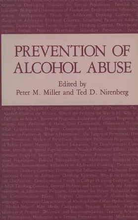 Miller / Nirenberg |  Prevention of Alcohol Abuse | Buch |  Sack Fachmedien