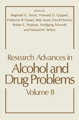 Smart / Cappell / Glaser |  Research Advances in Alcohol and Drug Problems | Buch |  Sack Fachmedien