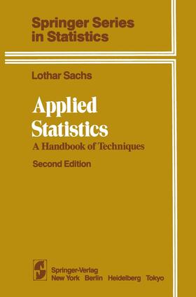 Sachs | Applied Statistics | Buch | 978-1-4612-9755-0 | sack.de