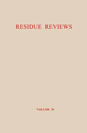 Gunther |  The Carbinole Acaricides: Chlorobenzilate and Chloropropylate | eBook | Sack Fachmedien