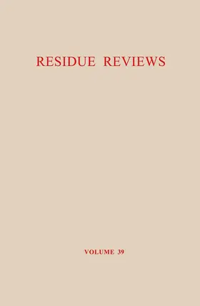 Gunther |  The Carbinole Acaricides: Chlorobenzilate and Chloropropylate | Buch |  Sack Fachmedien