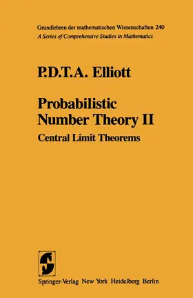 Elliott | Probabilistic Number Theory II | Buch | 978-1-4612-9994-3 | www.sack.de