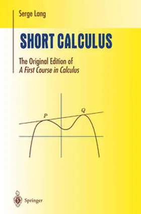 Lang | Short Calculus | E-Book | sack.de