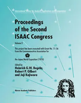 Begehr / Gilbert / Kajiwara |  Proceedings of the Second ISAAC Congress | eBook | Sack Fachmedien