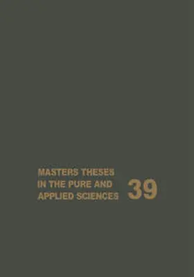 Shafer |  Masters Theses in the Pure and Applied Sciences | eBook | Sack Fachmedien