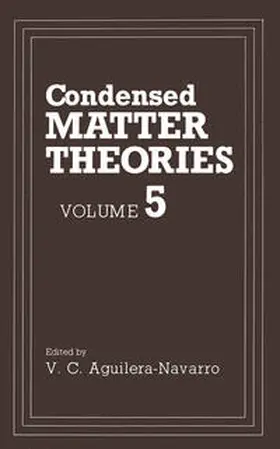 Aguilera-Navarro | Condensed Matter Theories | E-Book | www.sack.de