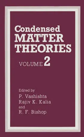 Vashishta / Kalia / Bishop | Condensed Matter Theories | E-Book | www.sack.de
