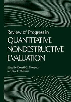 Thompson / Chimenti |  Review of Progress in Quantitative Nondestructive Evaluation | eBook | Sack Fachmedien