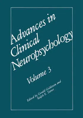 Goldstein / Tarter | Advances in Clinical Neuropsychology | E-Book | www.sack.de