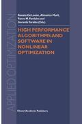 de Leone / Toraldo / Murli |  High Performance Algorithms and Software in Nonlinear Optimization | Buch |  Sack Fachmedien