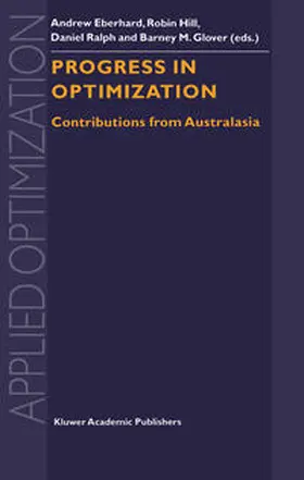 Eberhard / Hill / Ralph |  Progress in Optimization | eBook | Sack Fachmedien