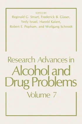 Smart |  Research Advances in Alcohol and Drug Problems | Buch |  Sack Fachmedien