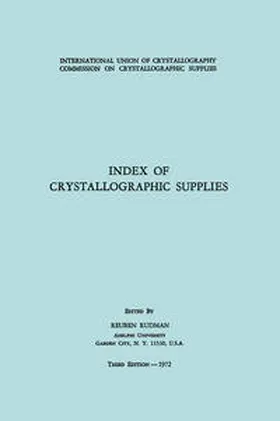 Rudman |  Index of Crystallographic Supplies | eBook | Sack Fachmedien