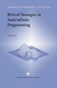 Stein |  Bi-Level Strategies in Semi-Infinite Programming | Buch |  Sack Fachmedien