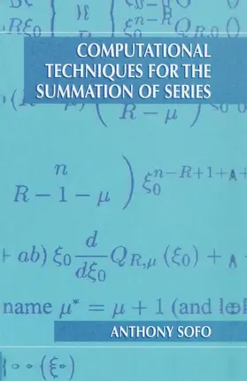 Sofo |  Computational Techniques for the Summation of Series | Buch |  Sack Fachmedien