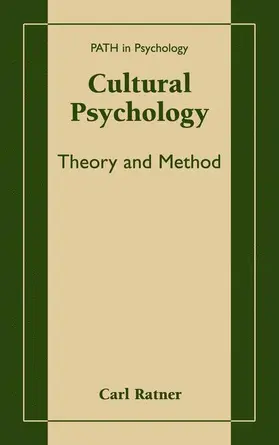 Ratner |  Cultural Psychology | Buch |  Sack Fachmedien