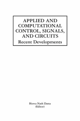 Datta |  Applied and Computational Control, Signals, and Circuits | Buch |  Sack Fachmedien