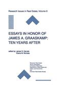 Worzala / DeLisle |  Essays in Honor of James A. Graaskamp: Ten Years After | Buch |  Sack Fachmedien