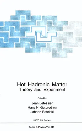 Letessier / Rafelski / Gutbrod |  Hot Hadronic Matter | Buch |  Sack Fachmedien