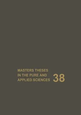Shafer |  Masters Theses in the Pure and Applied Sciences | Buch |  Sack Fachmedien