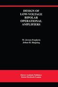 Huijsing / Fonderie |  Design of Low-Voltage Bipolar Operational Amplifiers | Buch |  Sack Fachmedien