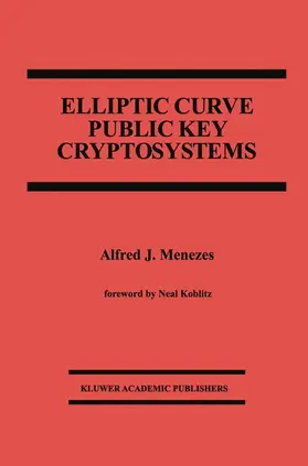 Menezes |  Elliptic Curve Public Key Cryptosystems | Buch |  Sack Fachmedien