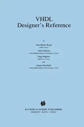 Bergé / Fonkoua / Maginot |  VHDL Designer's Reference | Buch |  Sack Fachmedien
