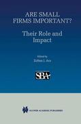 Ackermann |  Are Small Firms Important? Their Role and Impact | Buch |  Sack Fachmedien