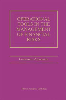 Zopounidis |  Operational Tools in the Management of Financial Risks | Buch |  Sack Fachmedien