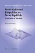 Giannessi |  Vector Variational Inequalities and Vector Equilibria | Buch |  Sack Fachmedien