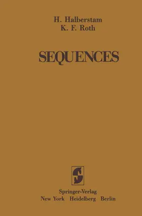 Halberstam / Roth |  Sequences | Buch |  Sack Fachmedien
