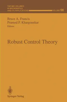 Khargonekar / Francis |  Robust Control Theory | Buch |  Sack Fachmedien