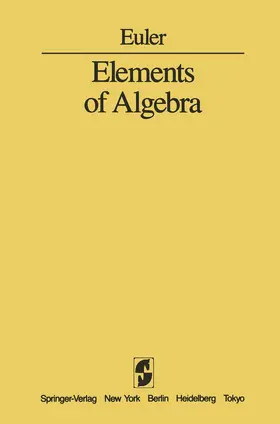 Euler |  Elements of Algebra | Buch |  Sack Fachmedien
