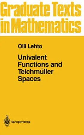 Lehto |  Univalent Functions and Teichmüller Spaces | eBook | Sack Fachmedien