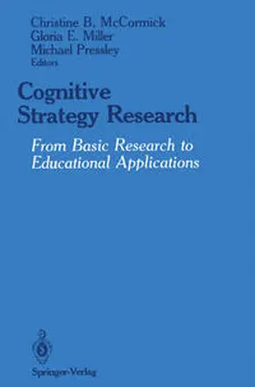 McCormick / Miller / Pressley |  Cognitive Strategy Research | eBook | Sack Fachmedien