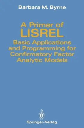 Byrne |  A Primer of LISREL | Buch |  Sack Fachmedien