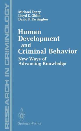 Tonry / Ohlin / Farrington |  Human Development and Criminal Behavior | Buch |  Sack Fachmedien