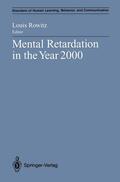 Rowitz |  Mental Retardation in the Year 2000 | Buch |  Sack Fachmedien