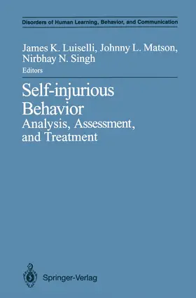 Luiselli / Singh / Matson |  Self-injurious Behavior | Buch |  Sack Fachmedien