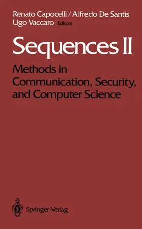 Capocelli / Vaccaro / DeSantis |  Sequences II | Buch |  Sack Fachmedien