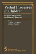 Pressley / Brainerd |  Verbal Processes in Children | Buch |  Sack Fachmedien