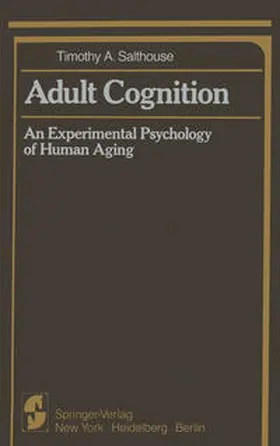 Salthouse |  Adult Cognition | eBook | Sack Fachmedien