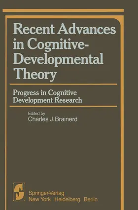 Brainerd |  Recent Advances in Cognitive-Developmental Theory | Buch |  Sack Fachmedien
