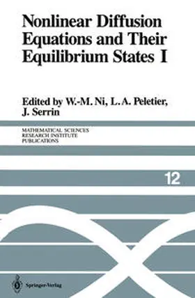 Ni / Peletier / Serrin | Nonlinear Diffusion Equations and Their Equilibrium States I | E-Book | sack.de