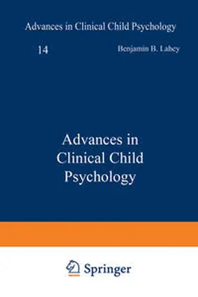 Lahey / Kazdin |  Advances in Clinical Child Psychology | eBook | Sack Fachmedien