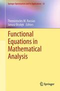 Brzdek / Rassias |  Functional Equations in Mathematical Analysis | Buch |  Sack Fachmedien